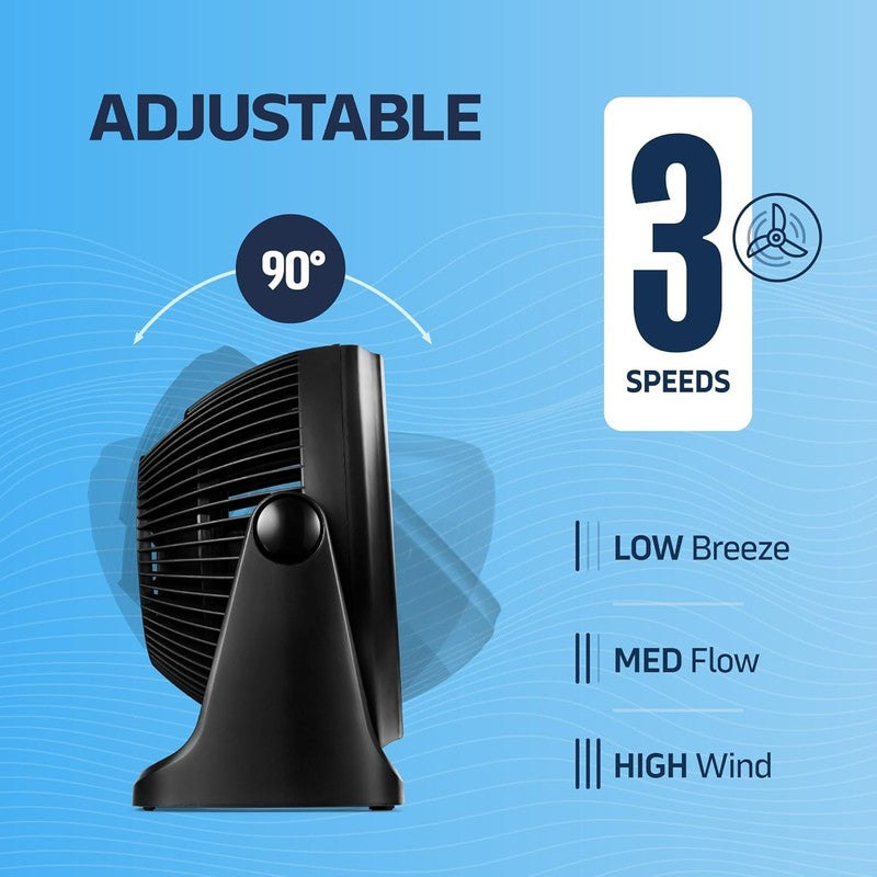 Portable 7" Turbo Fan - 3 Speed Adjustable, Quiet & Durable for Home & Office4