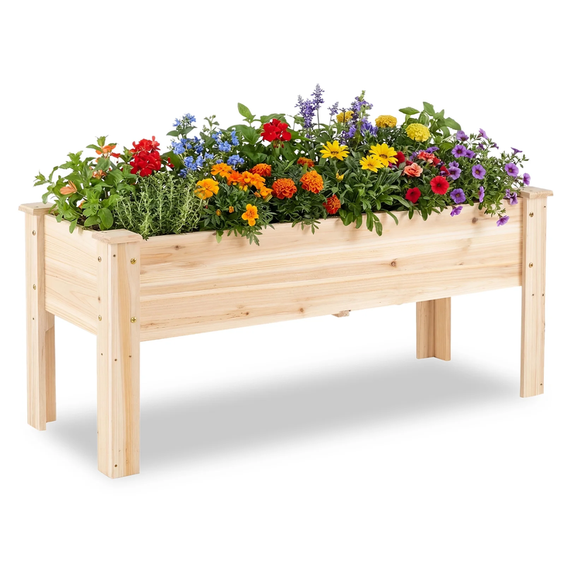 Raised Garden Bed Elevated Planter Box Wood for Vegetable Flower Herb10