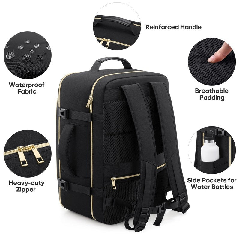 Travel Backpack for Women Carry on Backpack Flight Approved 40L Personal Item Ba4