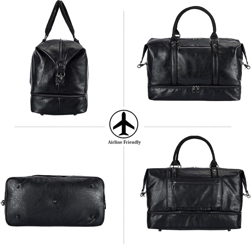 Weekender Overnight Bag Carry on Bag Travel Bag with Shoe Pouch4