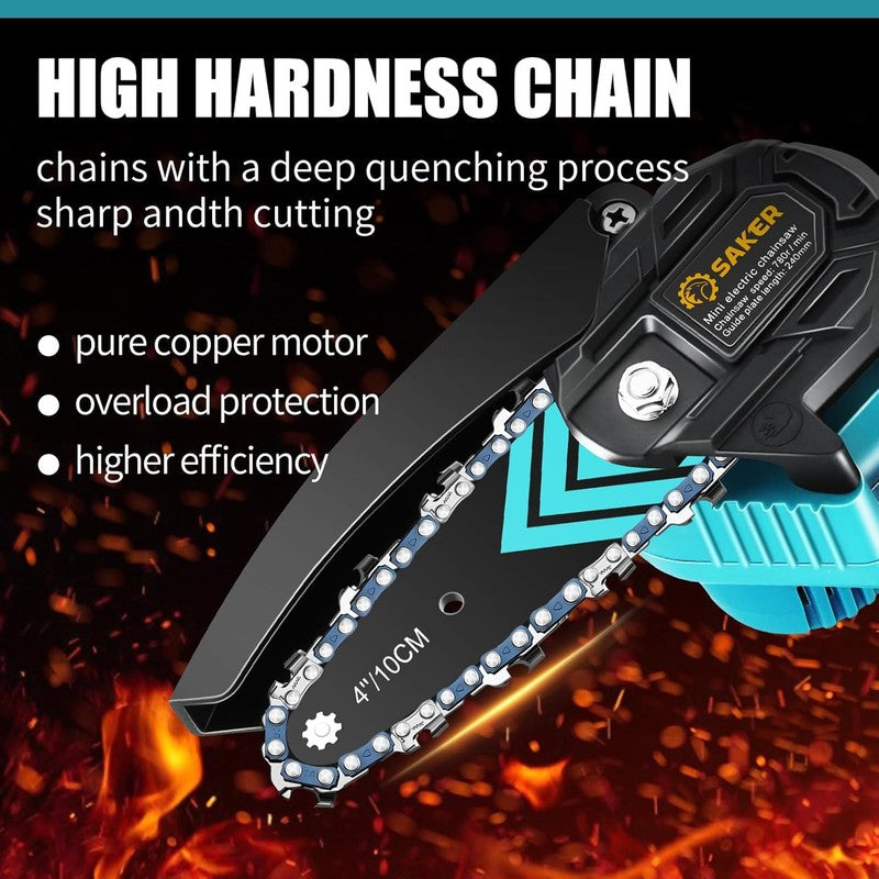 Portable Mini Chainsaw - Cordless Handheld Pruning Shears for Garden & Home1
