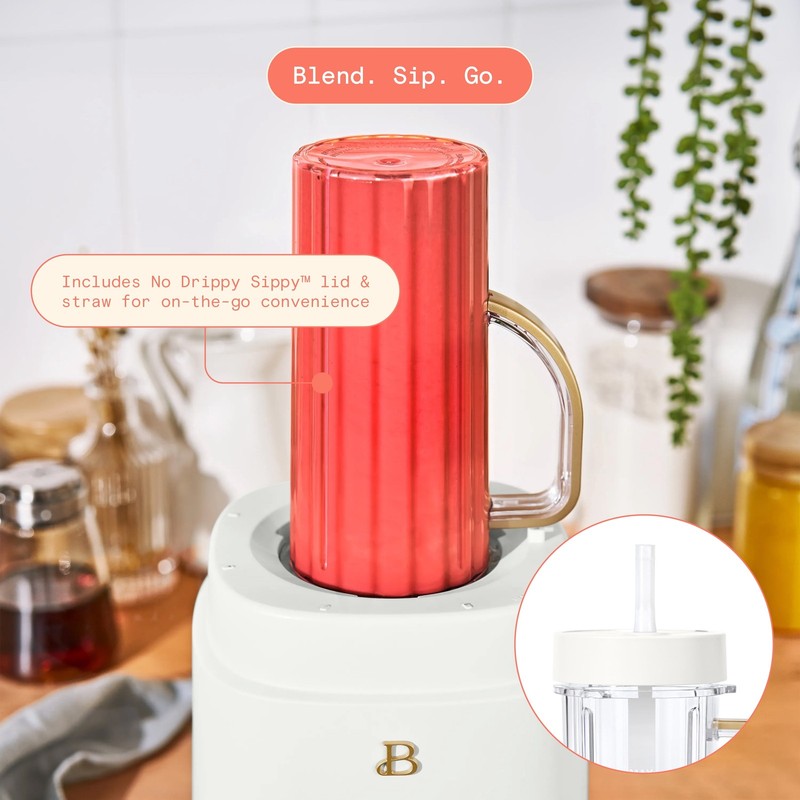 3-In-1 Kitchen System, Blender, Food Processor & Personal Blender, White Icing b4