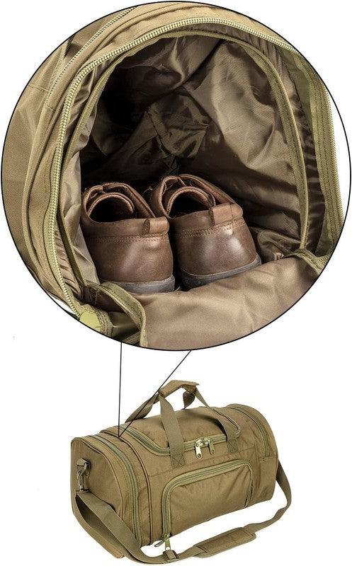 Gym Duffel Bag for Men Sports Duffel Bag with Shoe Compartment (Green Model A)3