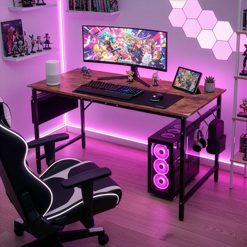 47" Wood Computer Gaming Desk PC Laptop Study Table Workstation Home Office Furn10