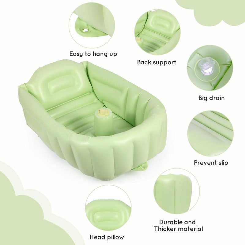Inflatable Baby Bathtub – Portable Toddler Tub with Foldable Design1