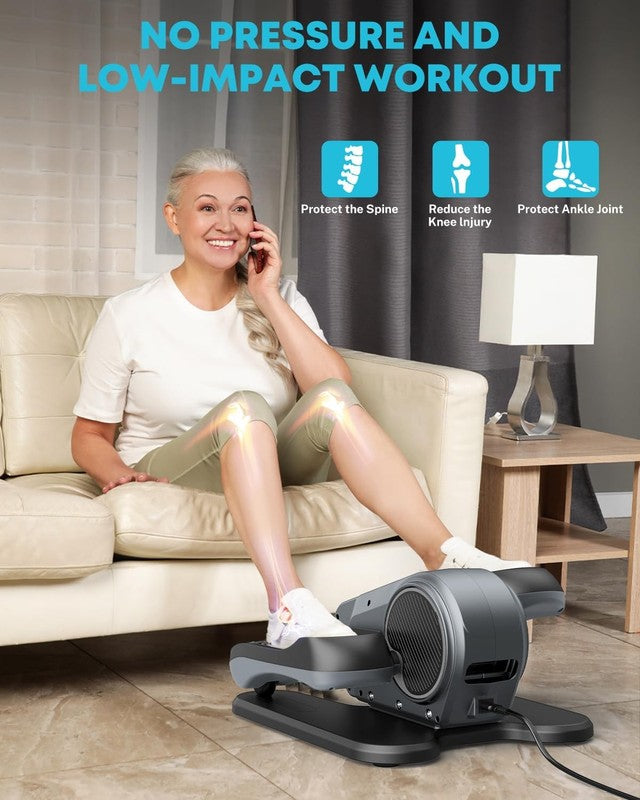 under Desk Elliptical Exercise Machine for Seniors, Electric Ellipse Leg Exercis1
