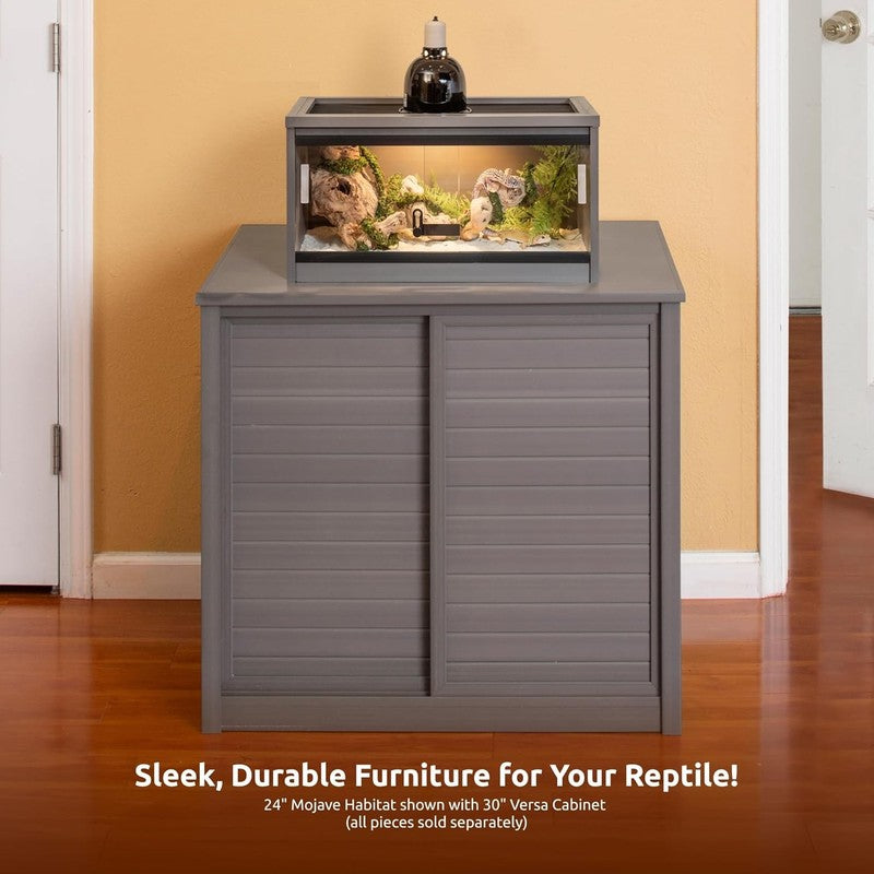 ECOFLEX 24" Small Reptile Habitat Glass Front Terrarium Maple/Grey8