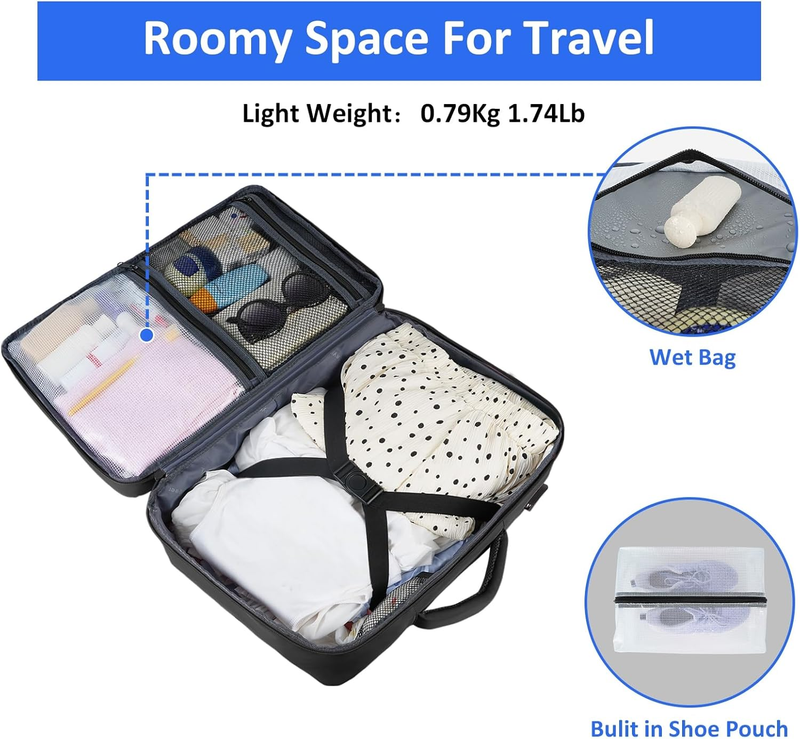 Travel Laptop Backpack for Men Women, Airplane Approved Travel Backpack Suitcase4