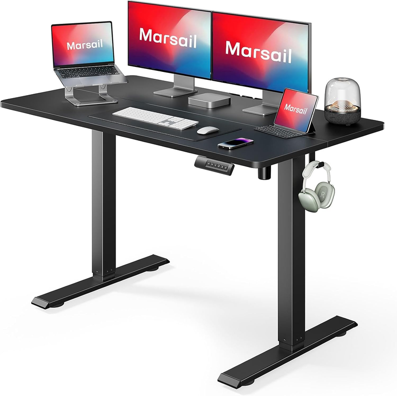48"x24" Electric Standing Desk Adjustable Height Sit Stand Office w/ 3 Presets0