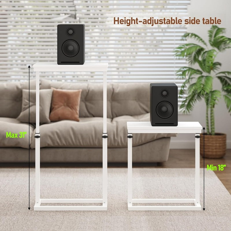 End Table Side Sofa Table Tall Couch Table White Living Room Bedroom3