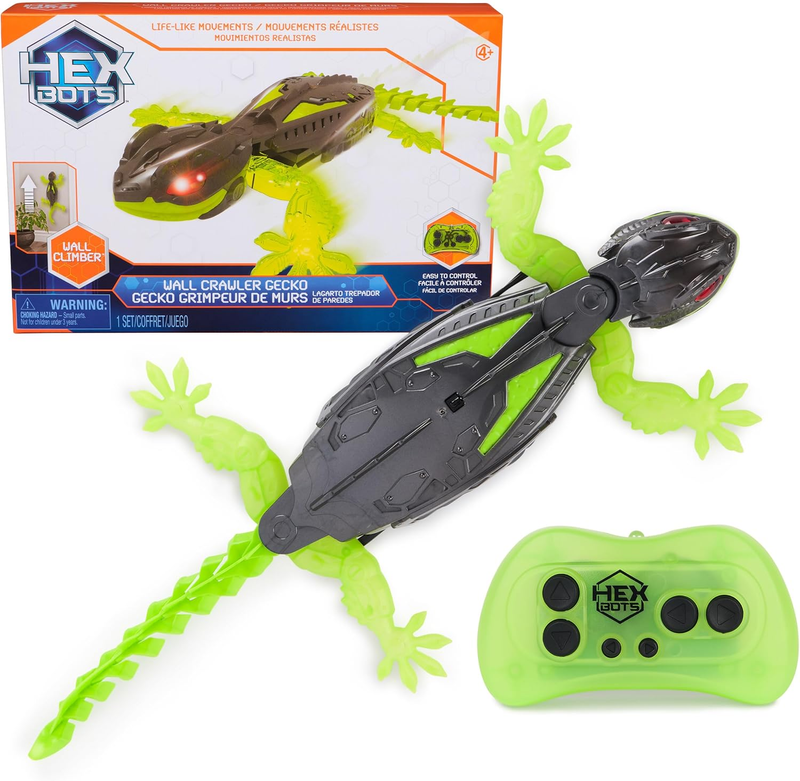 Wall Crawler Gecko with Official Wall Climber Technology, Rechargeable Remote Co0