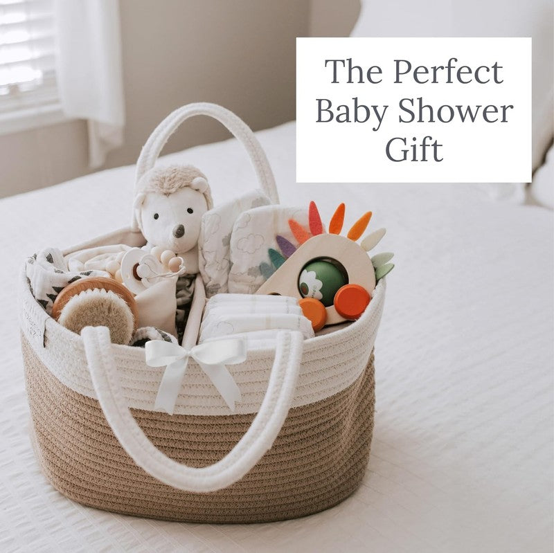 Baby Diaper Caddy Organizer Nursery Storage Basket Newborn Essentials5