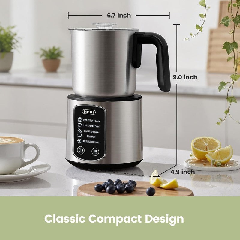 Hot Chocolate Maker with 5 in 1 Milk Frother and Steamer, Professional Milk Stea2
