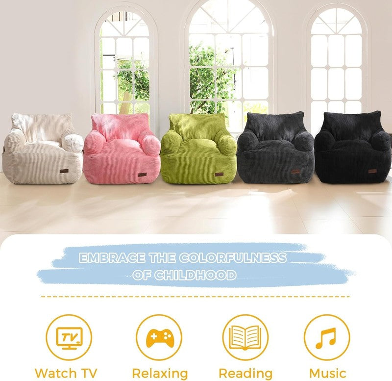 Kids Bean Bag Chair Toddler Sofa w Filler Lazy Floor Chair Gaming Reading6