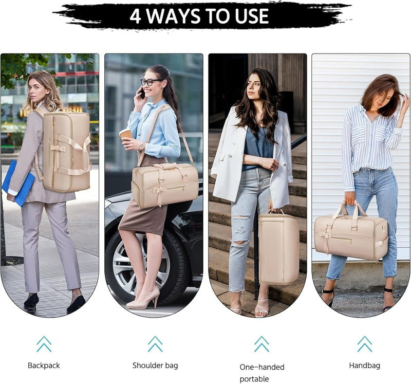 3in1 Garment Duffle Bag Waterproof Suit Travel Bag w/ Shoe Compartment4