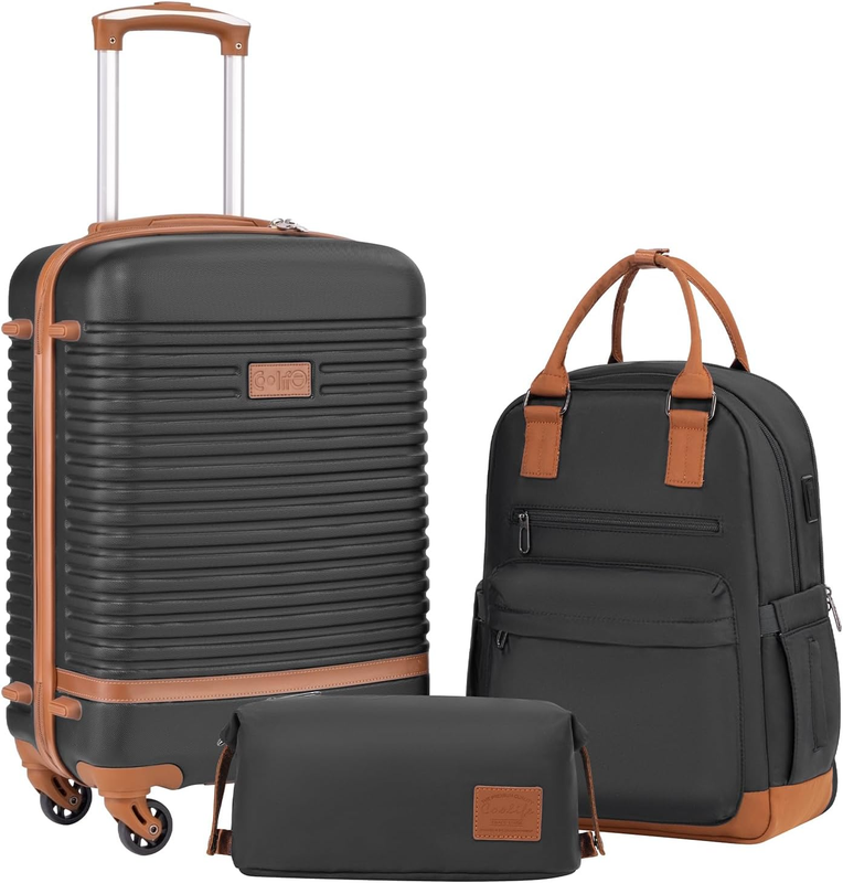 Suitcase Set 3 Piece Luggage Set Carry on Travel Luggage TSA Lock Spinner Wheels9