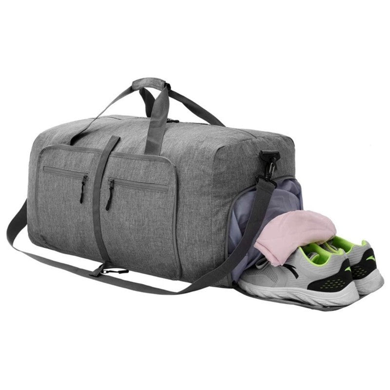 115L/85L/65L Large Duffle Bag, Foldable Travel Gym Bag with Shoe Compartment, Li5