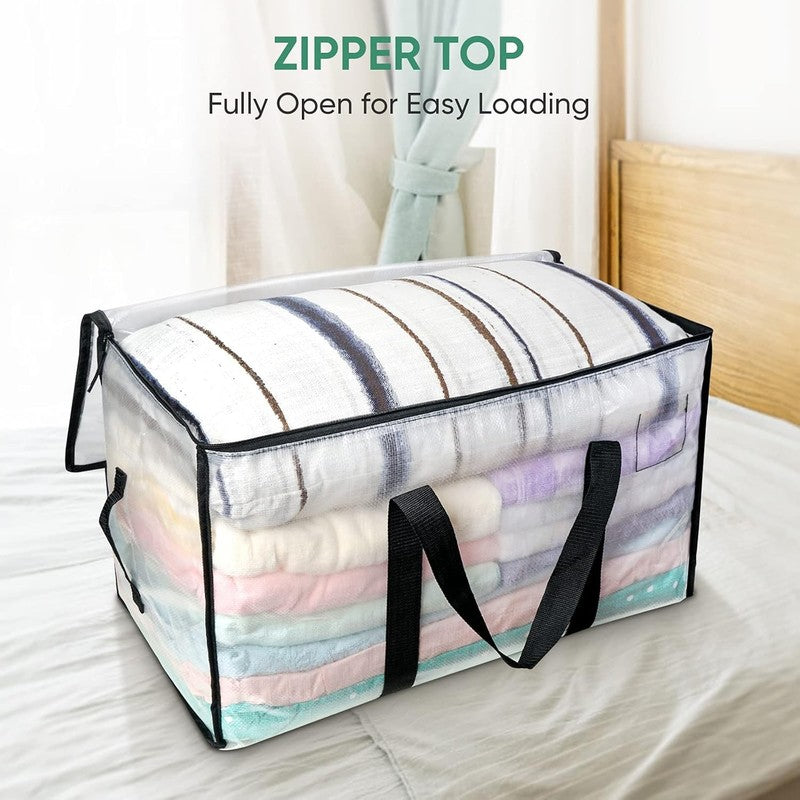 6-Pack Oversized Moving Bags with Reinforced Handles, Heavy-Duty Storage Tote fo6