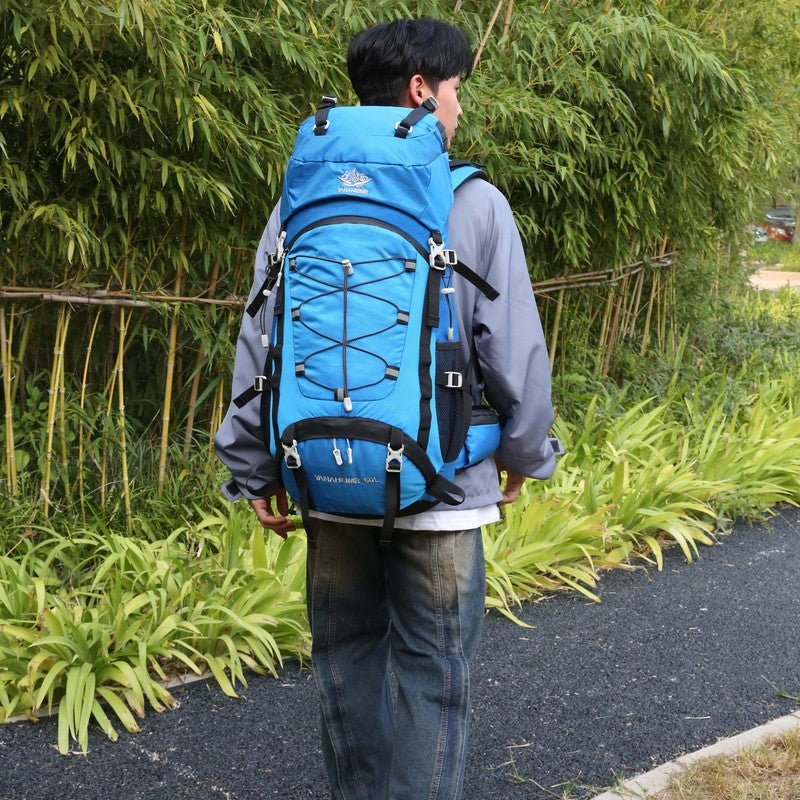 60L Travel Hiking Camping Backpack with Rain Cover, Backpack Water Resistant,Cli5