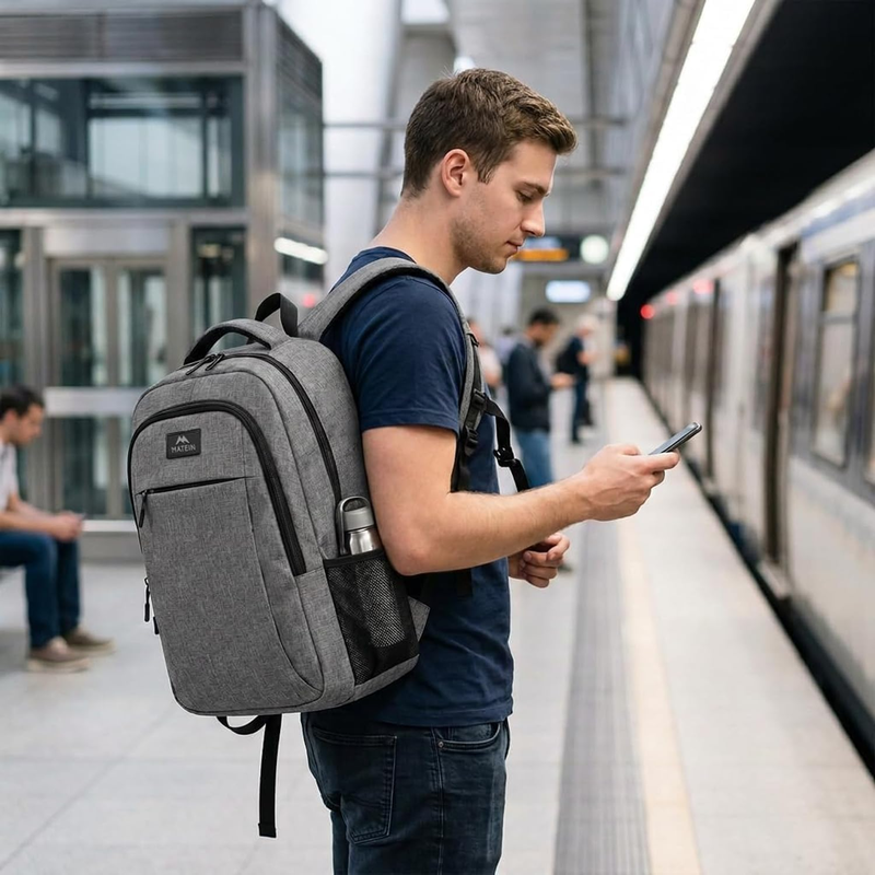 17" Laptop Backpack TSA Travel Business Flight Approved Bag7