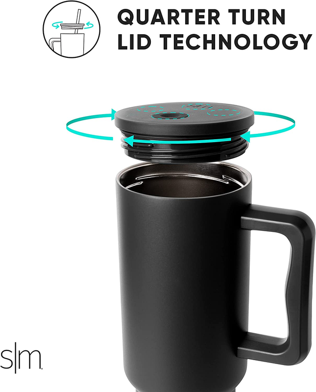 40oz Stainless Steel Insulated Tumbler Handle Travel Mug Cup Purple3