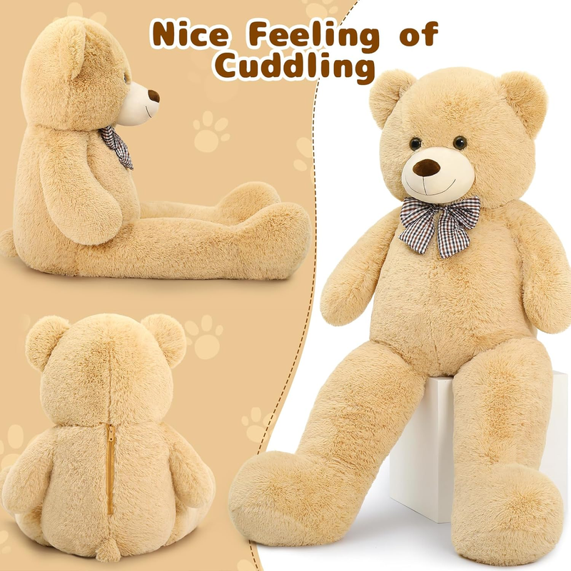 Giant Teddy Bear 4 Feet,Adorable and Cuddly Big Bear Stuffed Animal 47", Classic3