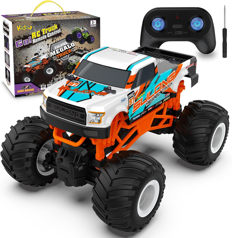 Remote Control Car, 1:16 Scale RC Monster Truck for Boys, 2.4 Ghz All Terrain RC0