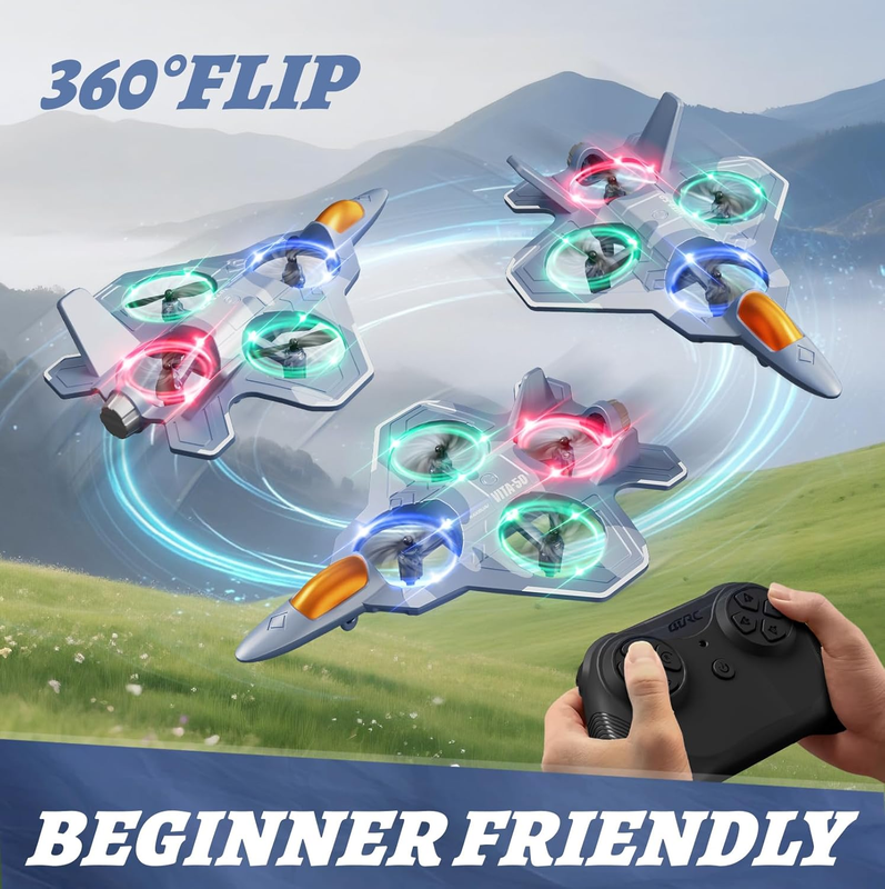 RC Foam Airplane Fighter Jet Remote Control Plane Kids Adults Easy Fly1