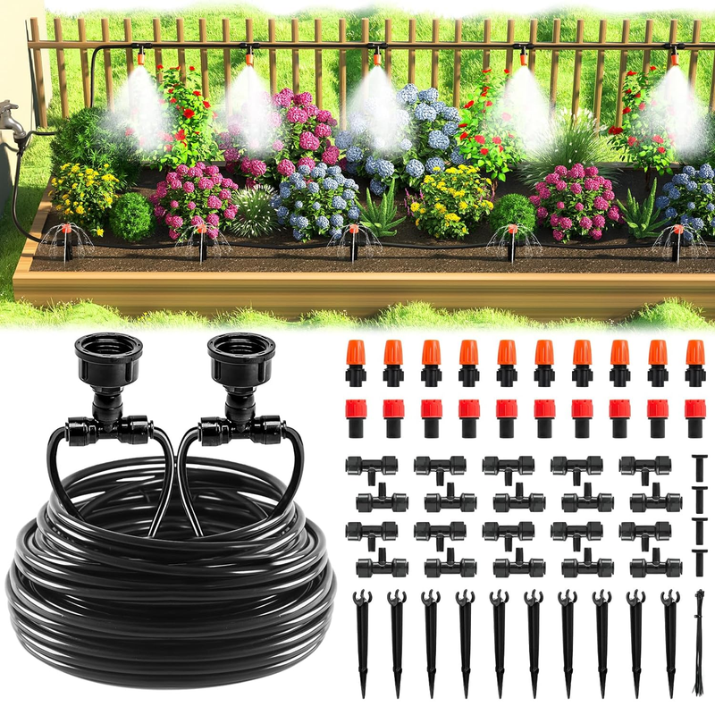50 FT Drip Irrigation Kit for Garden, Lawn & Greenhouse with Quick Connectors9