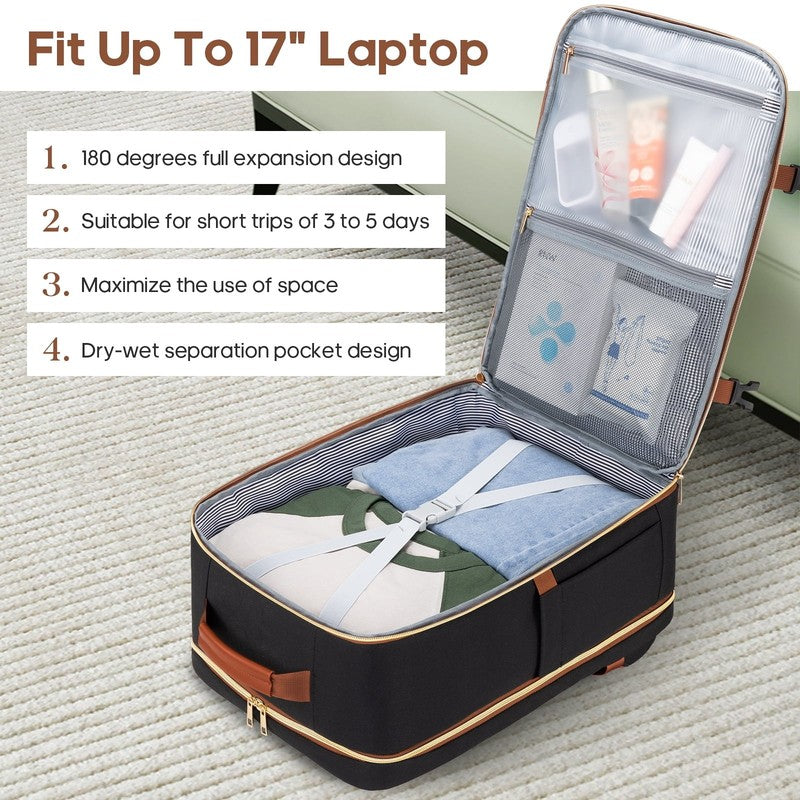 Travel Backpack for Women Carry on Backpack Flight Approved 40L Personal Item Ba5
