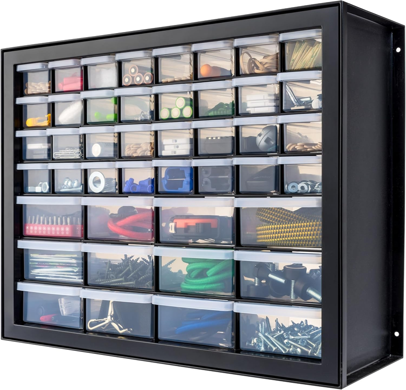 Screw Tool Organizer Small Parts Cabinet, 44 Drawer, Electronics Hardware Nuts a0