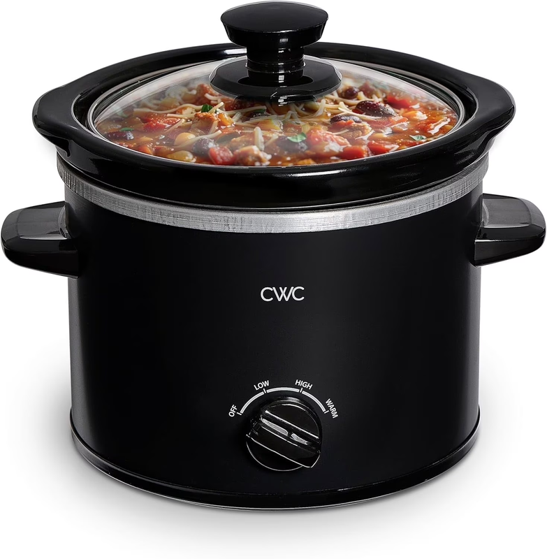 Slow Cooker, Crock Pot, 2-Quart Removable Stoneware Mini Crock Pot, Black10