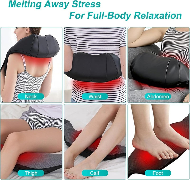 Shiatsu Back & Neck Massager with Heat   Deep Tissue Pain Relief for All5
