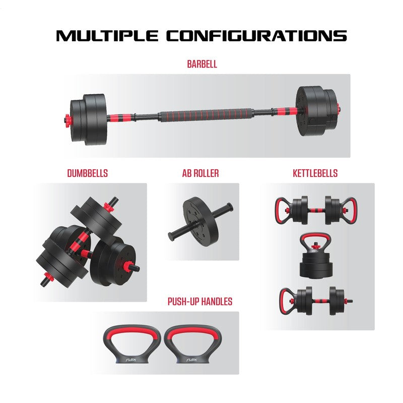 Smartbell Gym 5-In-1 Adjustable Dumbbell Set & Weight Set for Home Workouts, 457