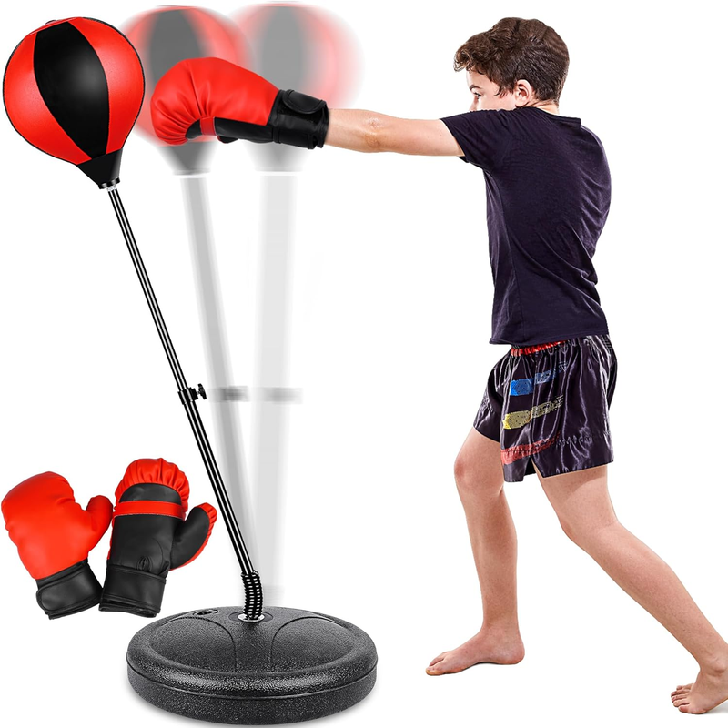 Punching Bag for Ages 3 4 5 6 7 8+ Years Old Kids, Boxing Bag Set Toy with Boxin9