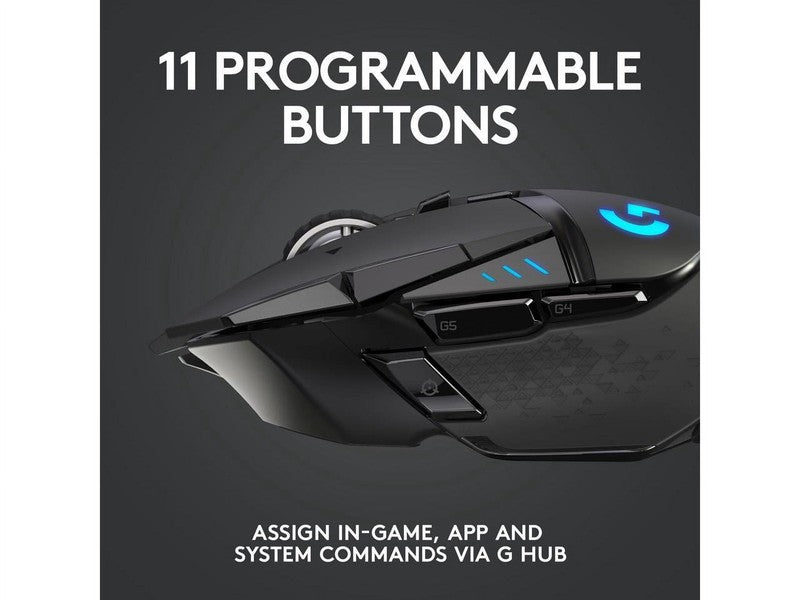 G502 LIGHTSPEED Wireless Gaming Mouse HERO 25K 25600 DPI RGB 11 Buttons3