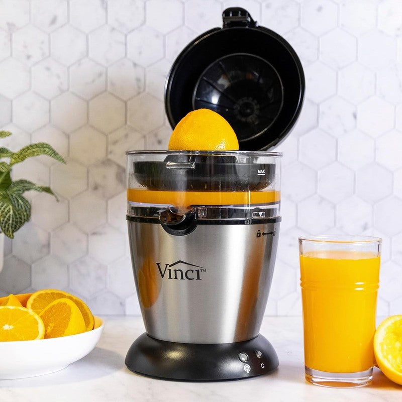 Electric Citrus Juicer – 1 Button Orange, Lemon & Lime Squeezer, Easy Clean,2