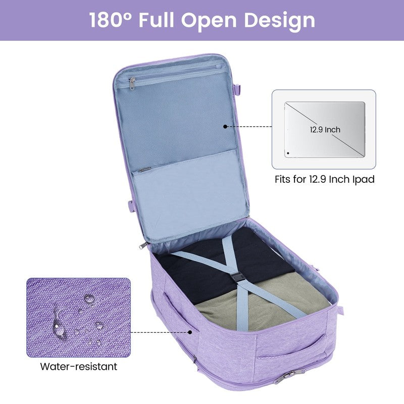 Business Travel Backpack Fits 17 Inch Laptop for Personal Item Bag 18X14X8 Clams4