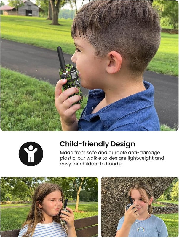 Kids Walkie Talkies 3 Pack Long Range Toy Radios Boys & Girls 3 12 Army1