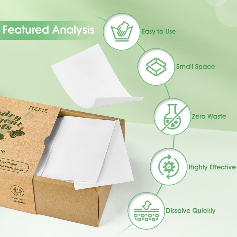Laundry Detergent Sheets, Fresh Scent, Liquidless, 320 Count, 160 Loads, 2 Pack3