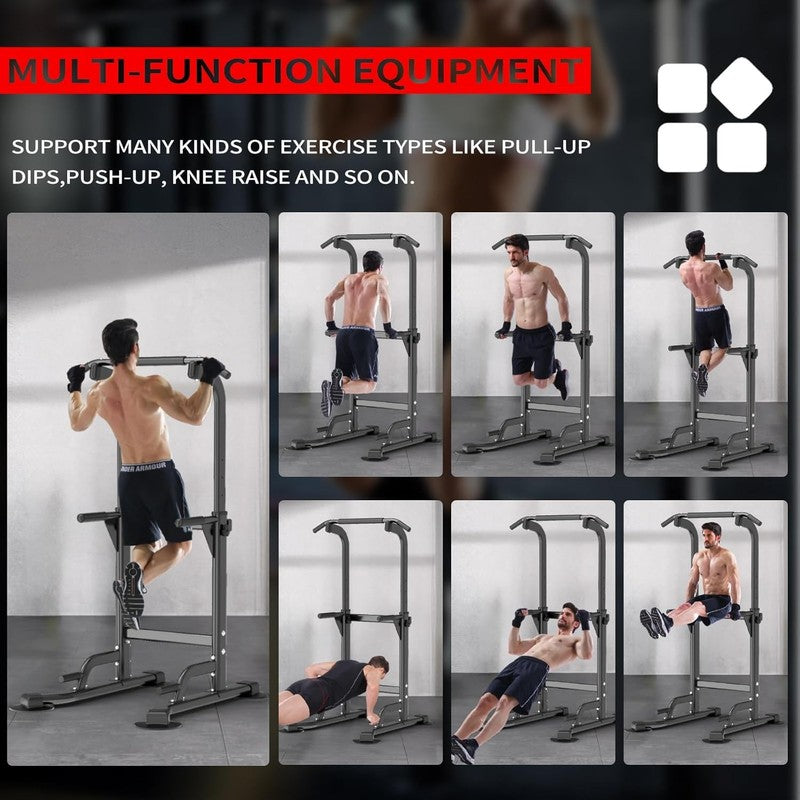 Pull Up Dip Station Home Gym Strength Training Chin Up Push Up 330LBS6