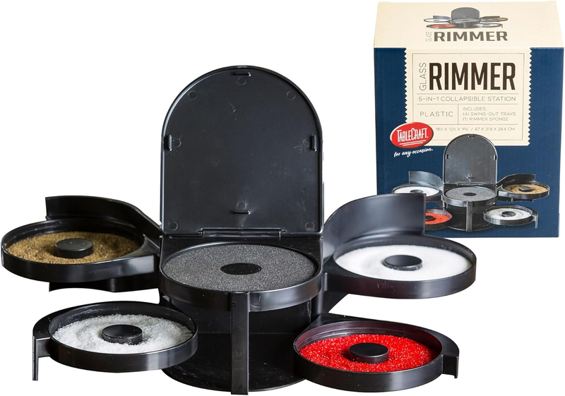 Glass Rimming Station with 5 Swing Out Trays (H5633), 2.3, Black10