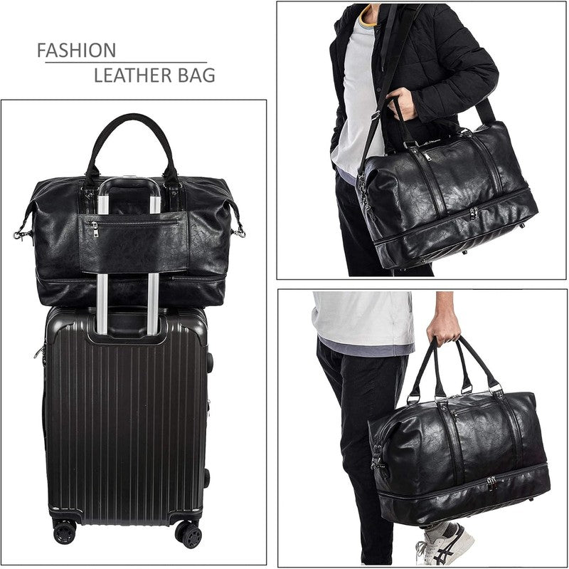Weekender Overnight Bag Carry on Bag Travel Bag with Shoe Pouch5