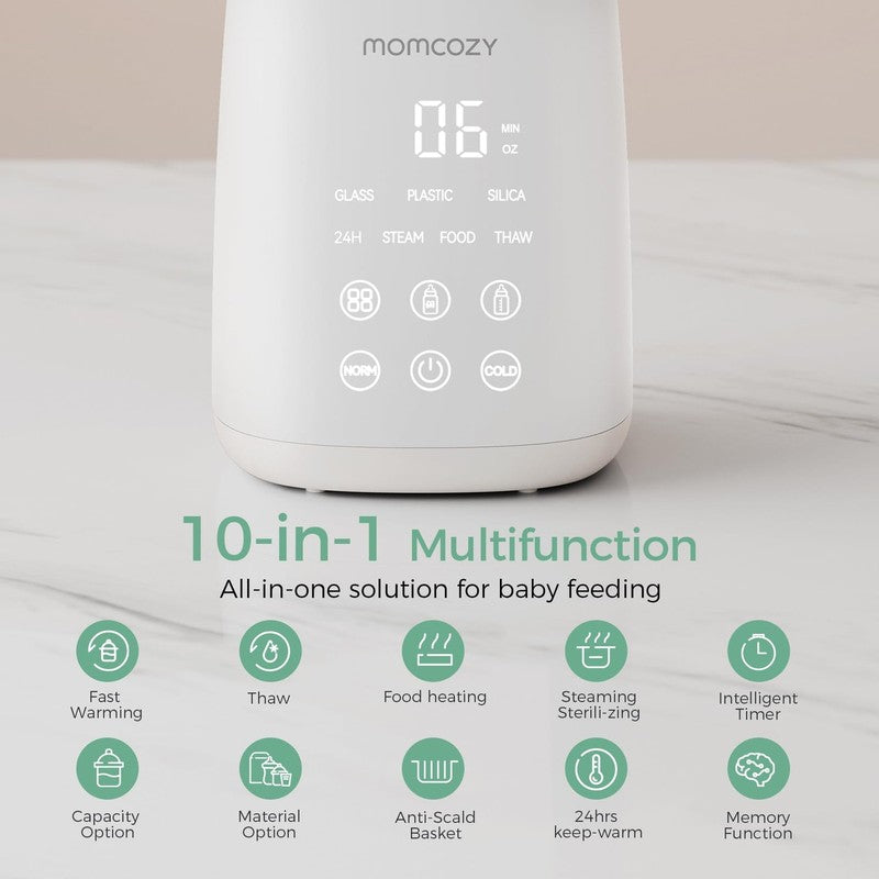 Baby Bottle Warmer, 6-In-1 Smart Temperature Control, Fast Baby Food Heater, Ste4