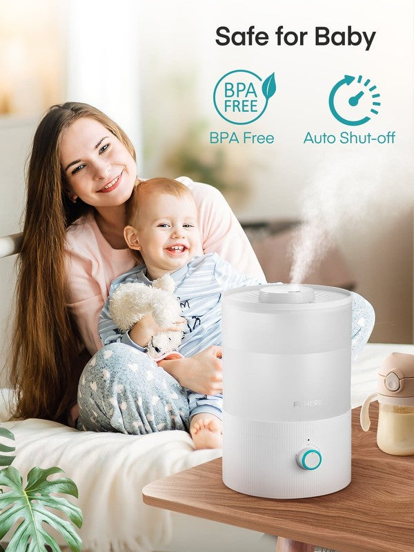 3.2L Cool Mist Humidifier w/ Oil Diffuser 7 Color Light Auto Shut Off White6