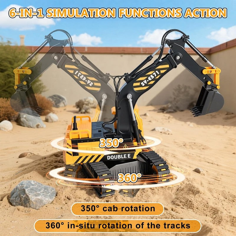 Remote Control Excavator Construction Toy Realistic Sandbox Digger for Kids1