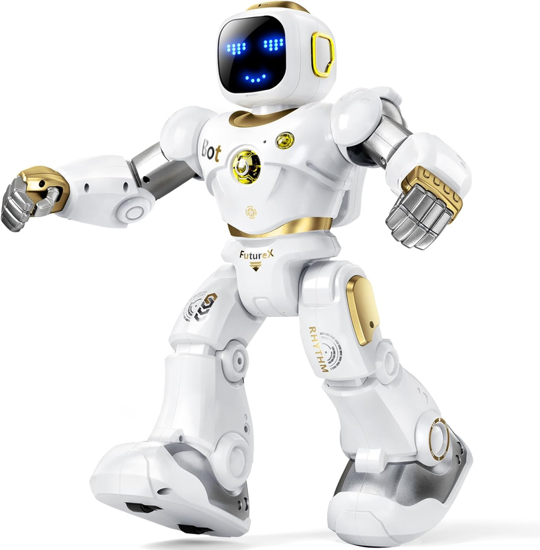 Gold Smart RC Robot for Kids Programmable Voice & App Control STEM Toy9