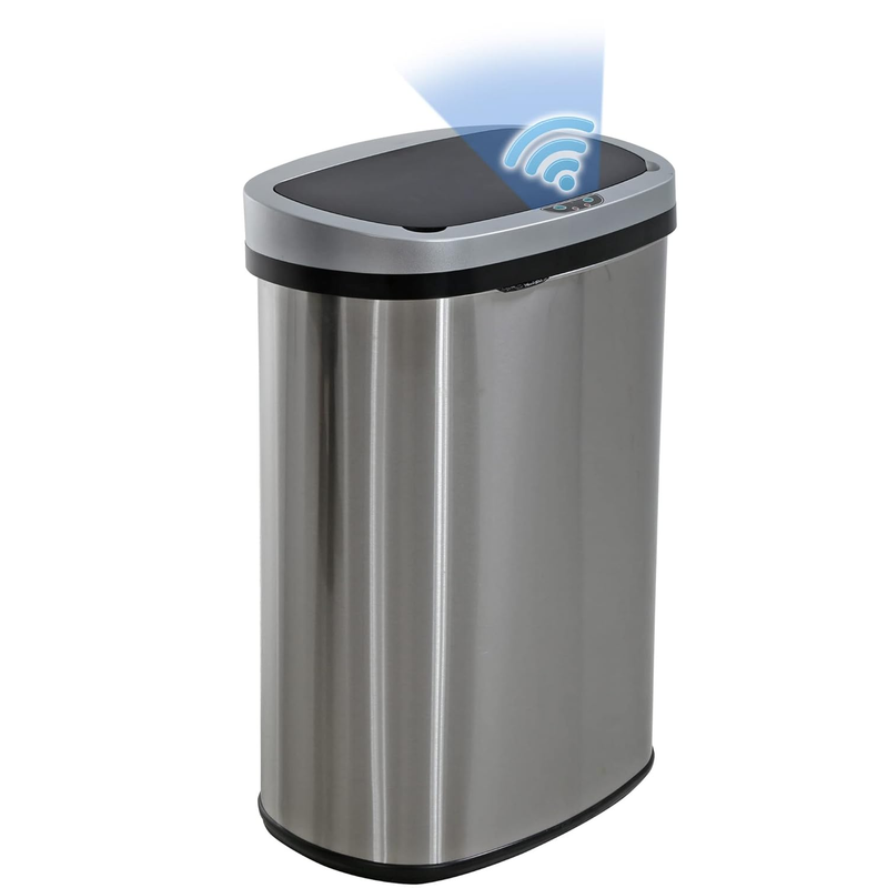 | 13 Gallon Trash Can with Lid | Automatic Touchless Garbage Can | Odor Control 7