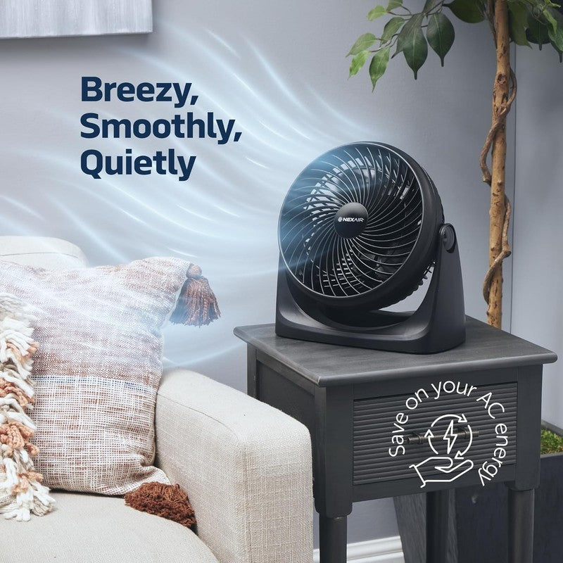 Portable 7" Turbo Fan - 3 Speed Adjustable, Quiet & Durable for Home & Office1