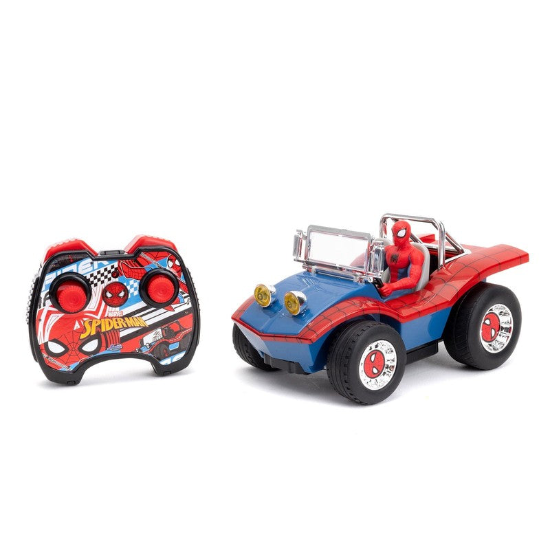 Jada Spider Man Buggy RC with Non Removable Spider Man Figure – 7", Turbo Button7